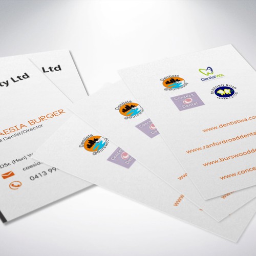 create professional cards for our dental business Réalisé par grintdeveraux