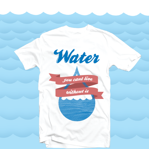 Water T-Shirt Design needed Diseño de Design Press