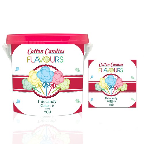 FUN COTTON CANDY LABEL Product label contest