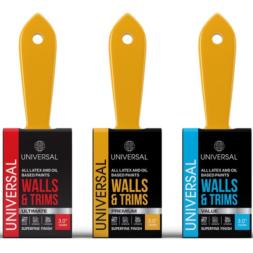 Designs Professional Paint Brush Packaging Product packaging contest