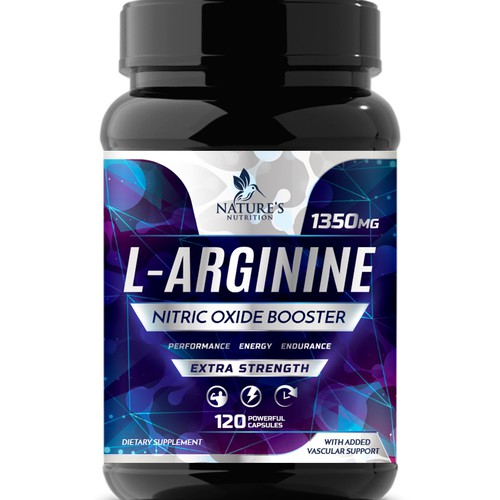 Design Powerful L-Arginine Capsules Design Needed for Nature's Nutrition di Wfemme