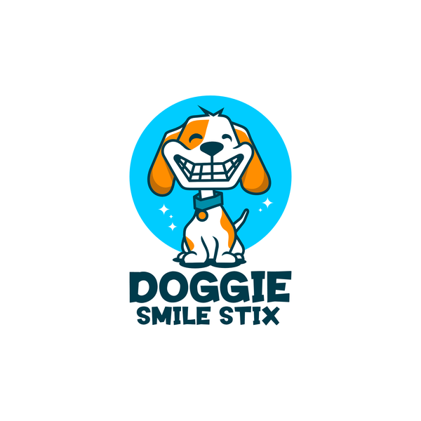 Smiling Dog Logo for Doggy Smile Stix