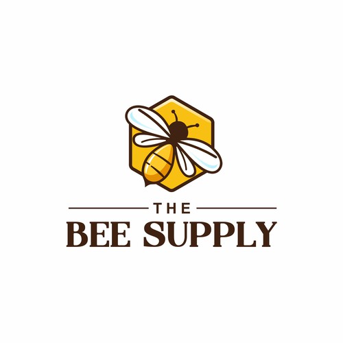 New Texas Bee Supply Logo Design réalisé par Vic People Studio