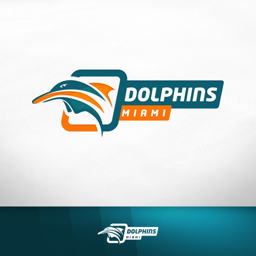 99designs community contest: Help the Miami Dolphins NFL team re-design its logo! Design by Minus.