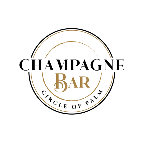 Luxury and modern Champagne Bar logo Design by Jacob Gomes