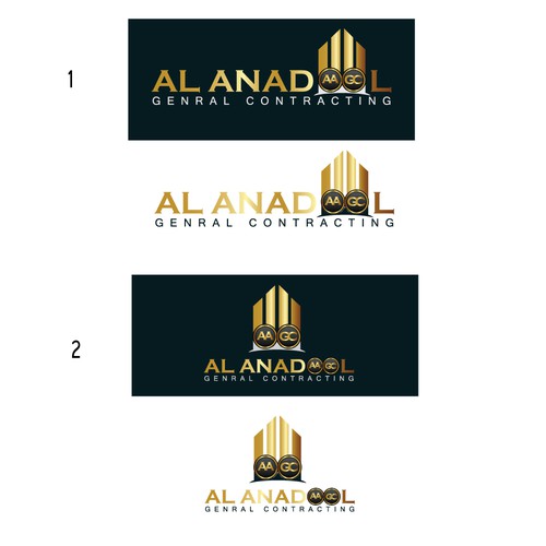 Design attractive logo for "Al Anadol General Construction Company" Design by Rafi Malikul Mulki