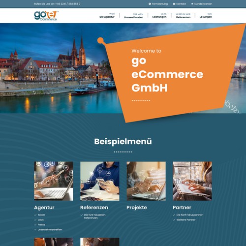 Web page design contest entry by idea@Dotcom