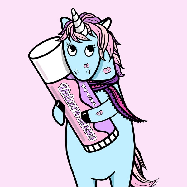 Unicorn kisses iridescent color balm marketing image Other business