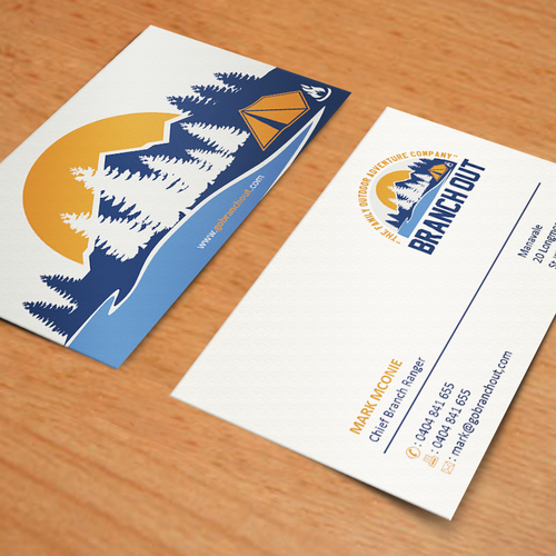 Outdoorsy Wooden, Retail & on sale Sales, Outdoors and Adventure, Premium Business Card