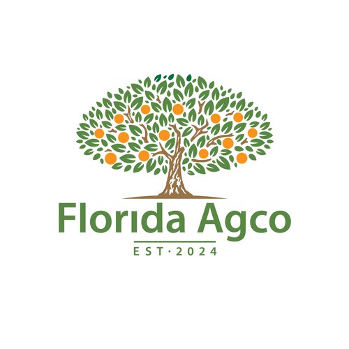 Agriculure services business logo with a focus on Florida Citrus Design by Boaprint