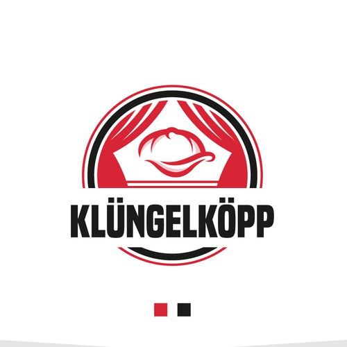 Modernes Bandlogo für professionelle Band mit Schlägerkappen als CI Design by MotionPixelll™