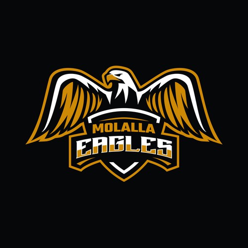 Molalla Elementary School Eagle Logo Design by Milos Jevtovic