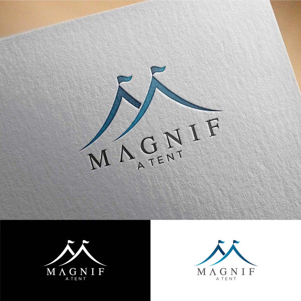 Elegant upscale logo design for tent and event rental company