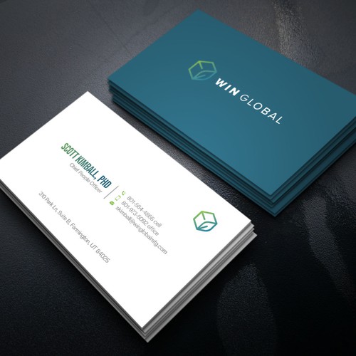 WIN Global Business Card Design-ontwerp door Xclusive16