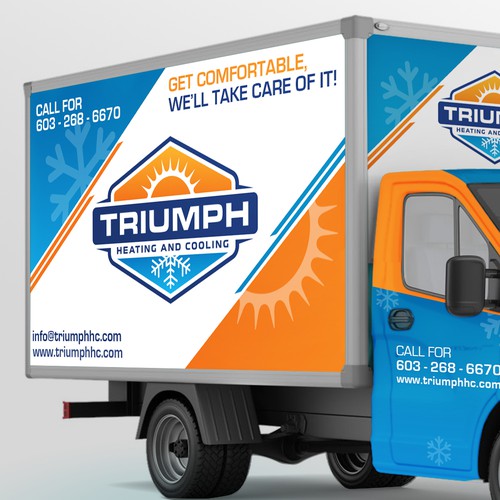 HVAC van wrap Design by Bittu2015