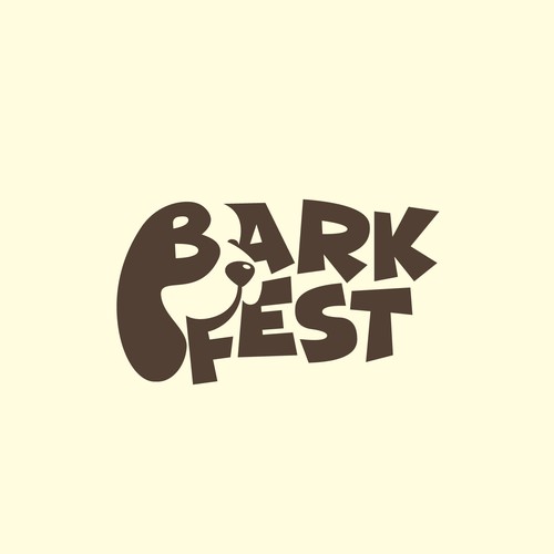 Barkfest - dog friendly entertainment festival logo Design by FASVlC studio