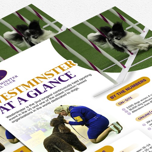 Design a Highlight Sheet for the iconic Westminster Kennel Club Dog Show! Design réalisé par Alphabet ♥