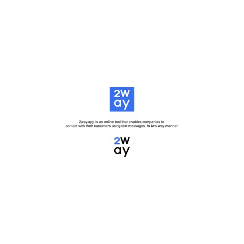 Logotype for 2way.app Design by R.C.Art