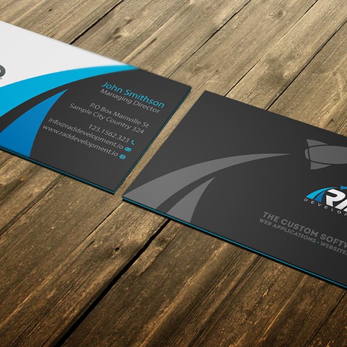 Design A Software Company Business Card You Can't Stop Looking At!! Design by conceptu