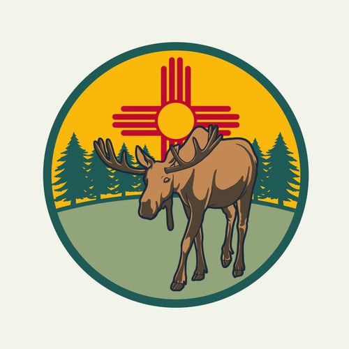 Marty Moose Sticker Design by Snack Ink