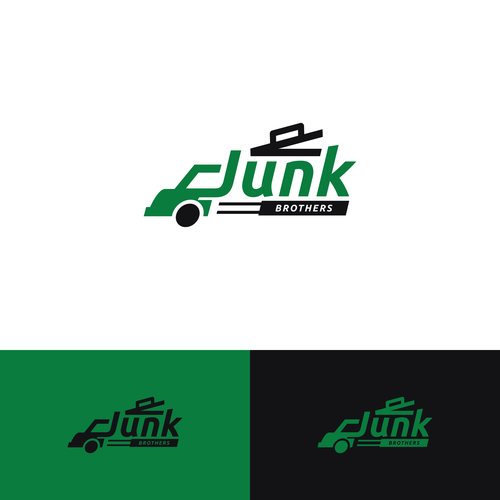 Fun logo for our local, family owned junk removal business Design by NuriCreative