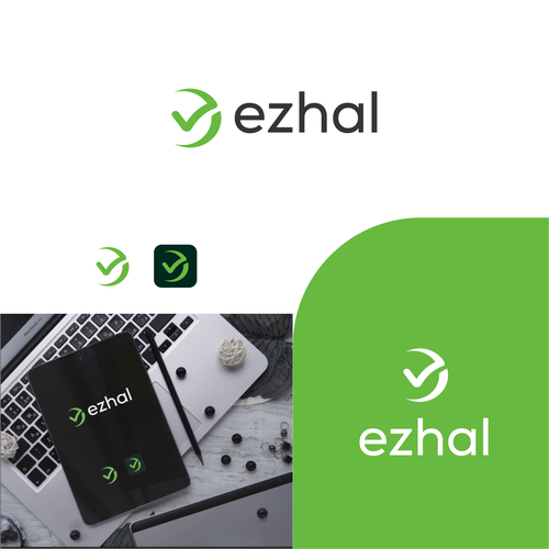 Mobile application logo for "Ezhal" Diseño de Elesense