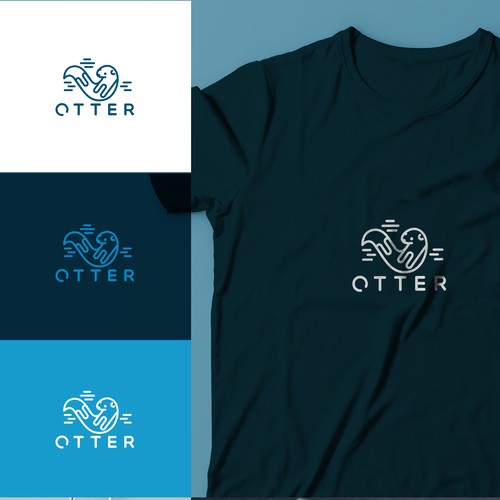 Otter Logo and brand design Diseño de zsuka