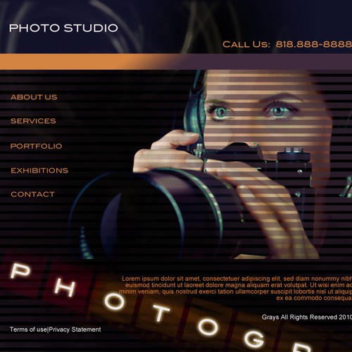 1-3 Page Website Template Design von grays