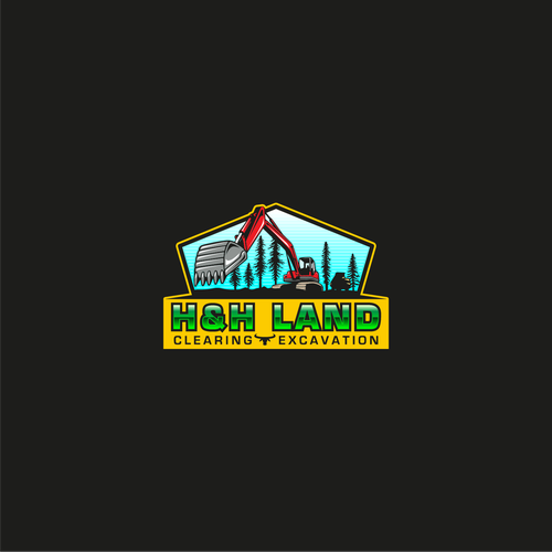 Design LOGO AND LETTER HEAD FOR H&H LAND CLEARING AND EXEXCAVATION por cloudesign.id