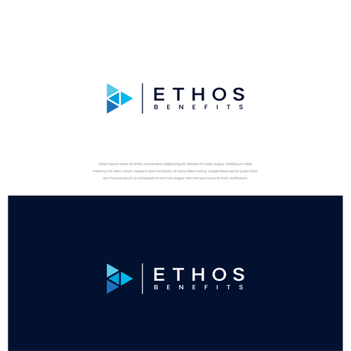 Ethos Benefits - Logo for Employee Benefits Consultant based on Concept of Ethos, Pathos, Logos Design by Wala!