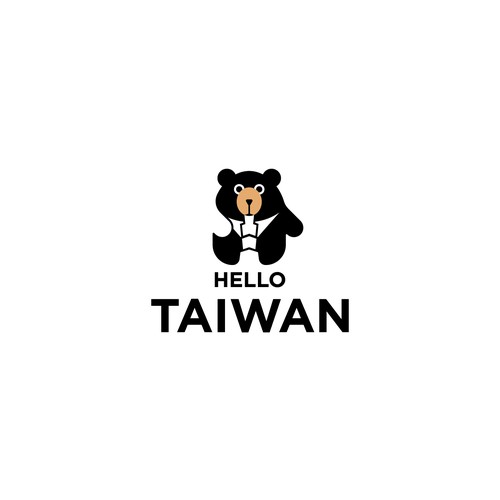 Hello Taiwan Black Bear Design by YDesign27