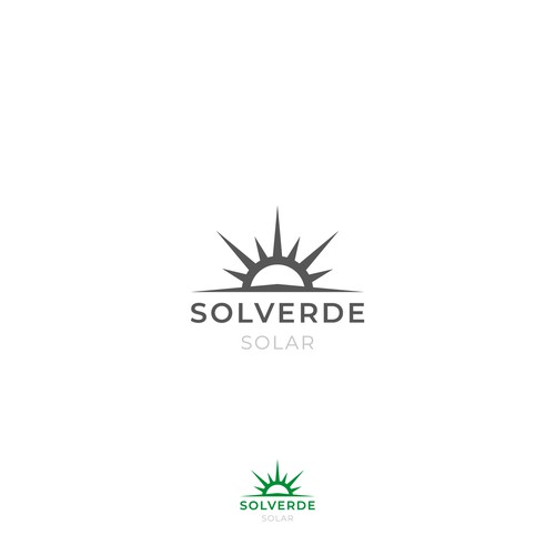 Clean logo for solar company Design by Nick Camastra