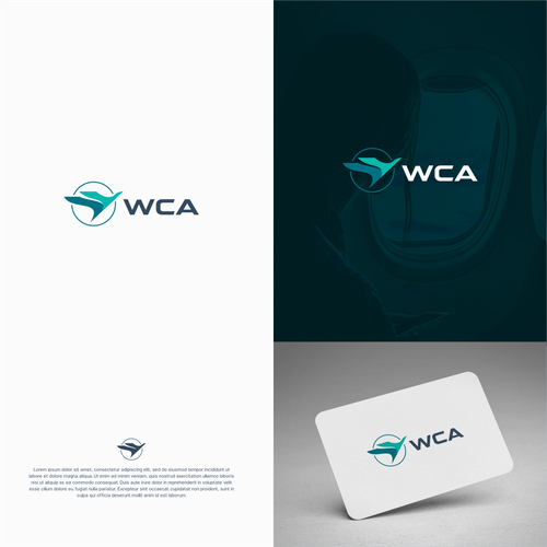 Logo for a Safe and Modern Aircraft rental company Design by TwoTones™