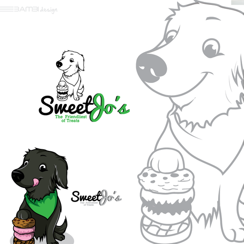 Design a logo for vegan bakery inspired by dog Design by 3AM3I