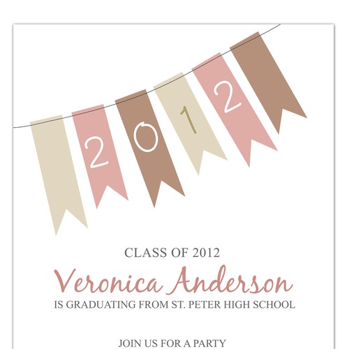 Picaboo 5" x 7" Flat Graduation Party Invitations (will award up to 15 designs!) Design by simeonmarco