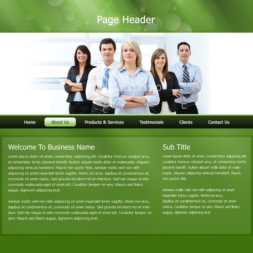 One page Website Templates Design von PradG