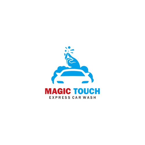 Design Vintage car wash logo reinvented with express technologies for faster, cleaner, dryer cars. por Ngampelsari