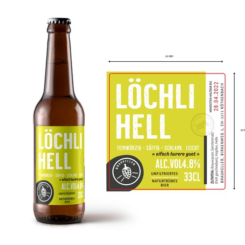 Microbrauerei: Bierflasche sucht Etikettendesign Design by Krasi Miletieva