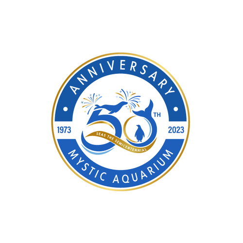 Mystic Aquarium Needs Special logo for 50th Year Anniversary デザイン by Alexa_27