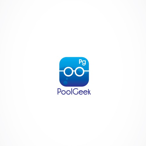 logo for Pool Geek Diseño de SilverFox Design