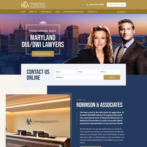 DUI Lawyer Landing Page Design by pixelwebplanet