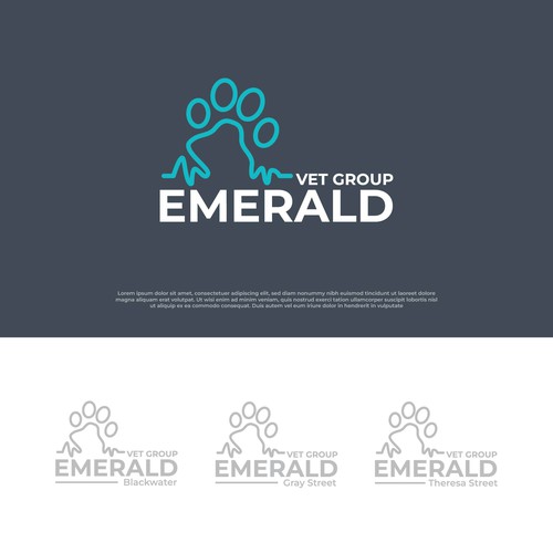 Emerald Vet Group Logo Design by reiffal®