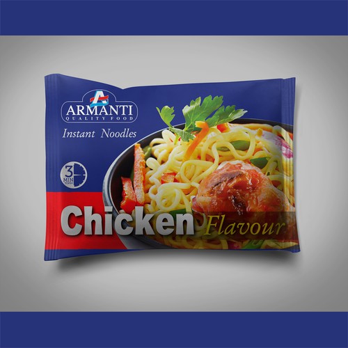 New Armanti Instant Noodles Design réalisé par syakuro