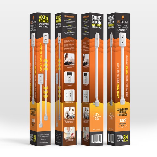 Packaging Design for Electrical Product- additional work for winning designer too Design by Luigi