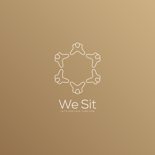 A logo to make people meditate together for a better world Design by Nglray