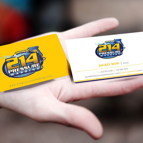 Create A New Business Card For 214 Pressure Washing Business card contest