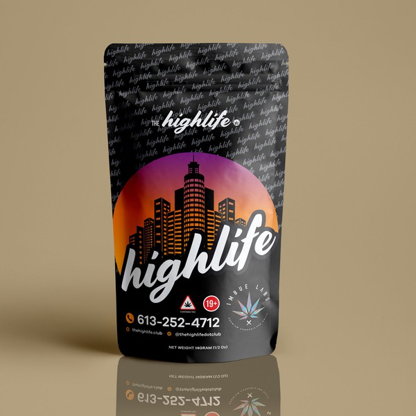 Design mylar bag packaging for Cannabis delivery company