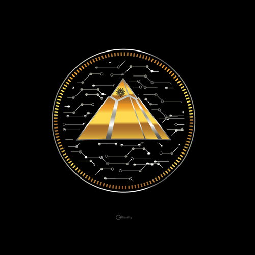 Crypto Coin + Font (2 words) Design for Martial Arts Team Design by Bisuality