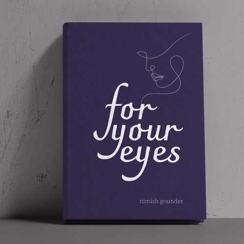 for your eyes- poetry and journal book cover Design by BoredSu