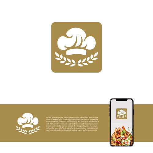"CHEF": Food & Cooking Social Media Logo Design by a.mjb